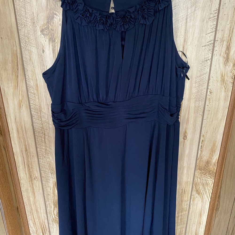 Navy blue evening dress